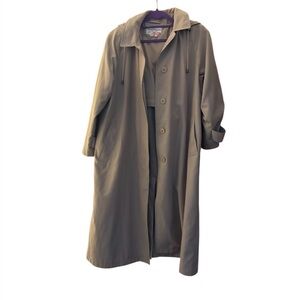 Norm Thompson Classic Beige Trench Coat size PL